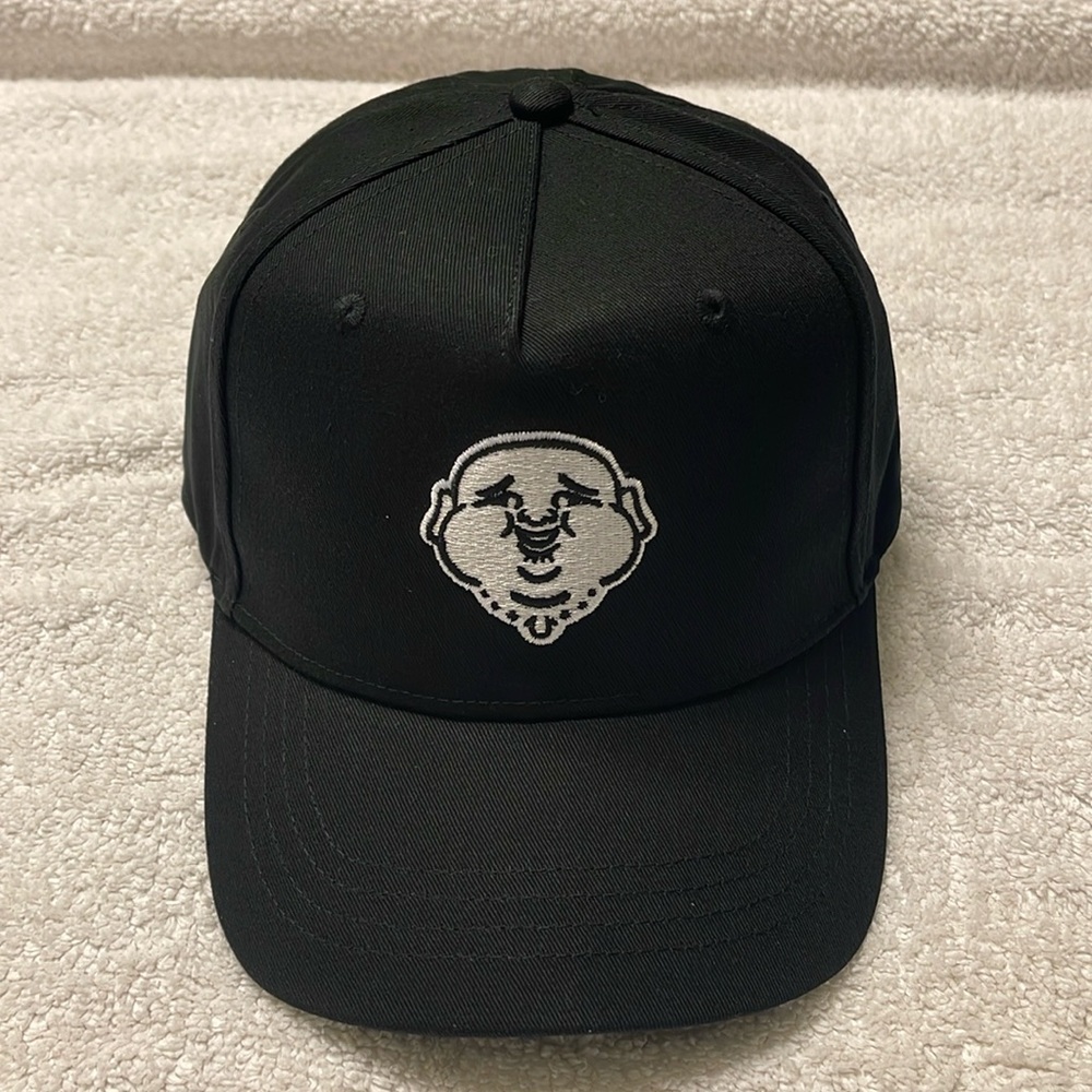 True Religion Black Buddha Snapback  Baseball Cap $59 New